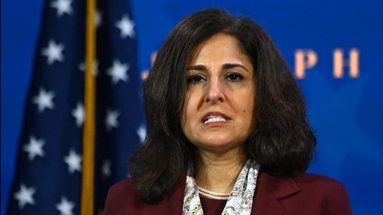 A file photo of Neera Tanden at The Queen Theatre in Wilmington, Delaware. (AFP) A file photo of Neera Tanden at The Queen Theatre in Wilmington, Delaware. (AFP)