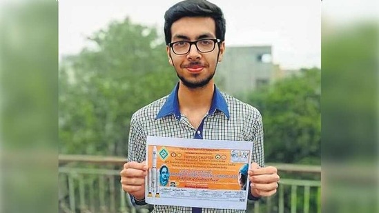 Saarthak Sabharwal, above, was awarded the India International Sarabhai Student Scientist Award 2020 Saarthak Sabharwal, above, was awarded the India International Sarabhai Student Scientist Award 2020