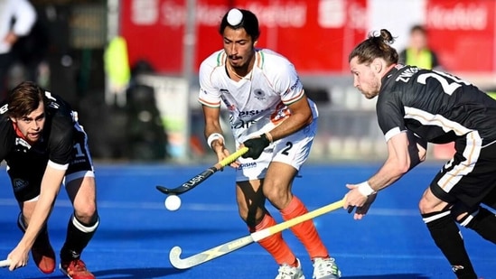 India started on an attacking note against Germany. (Hockey India/Twitter)