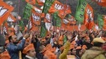Supporters of the BJP during a rally.(HT Photo) Supporters of the BJP during a rally.(HT Photo)