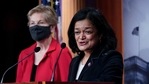 Rep. Pramila Jayapal speaks during a news conference on Capitol Hill in Washington to unveil a proposed Ultra-Millionaire Tax Act.(AP) Rep. Pramila Jayapal speaks during a news conference on Capitol Hill in Washington to unveil a proposed Ultra-Millionaire Tax Act.(AP)