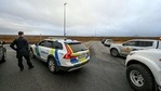 Police in Iceland close the road approaching an area where the Eurasian and North American tectonic plates meet, near the town of Grindavik in Iceland on Wednesday.(AFP Photo) Police in Iceland close the road approaching an area where the Eurasian and North American tectonic plates meet, near the town of Grindavik in Iceland on Wednesday.(AFP Photo)