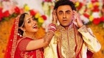 Yami Gautam with Ayushmann Khurrana in Bala. Yami Gautam with Ayushmann Khurrana in Bala.