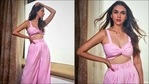 Aditi Rao Hydari aces flirty summer fashion in chic pink strappy bustier, pants(Instagram/sanamratansi) Aditi Rao Hydari aces flirty summer fashion in chic pink strappy bustier, pants(Instagram/sanamratansi)