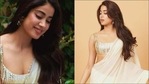 Janhvi Kapoor sets Roohi promos on fire in sheer ivory saree by Manish Malhotra(Instagram/janhvikapoor/manishmalhotra05) Janhvi Kapoor sets Roohi promos on fire in sheer ivory saree by Manish Malhotra(Instagram/janhvikapoor/manishmalhotra05)