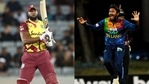 Kieron Pollard ensured that Akila Dananjaya's happiness was short-lived. (ICC) Kieron Pollard ensured that Akila Dananjaya's happiness was short-lived. (ICC)