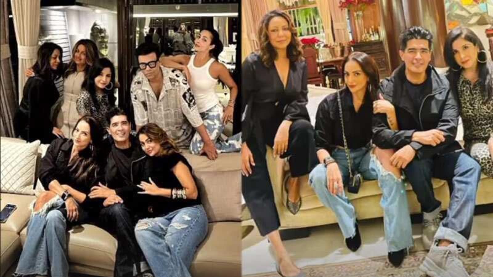 Gauri Khan steals attention in black as she joins Malaika Arora, Karan Johar, Karisma at Manish Malhotra’s house party