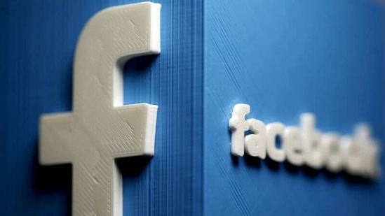 A 3D plastic representation of the Facebook logo(Reuters)