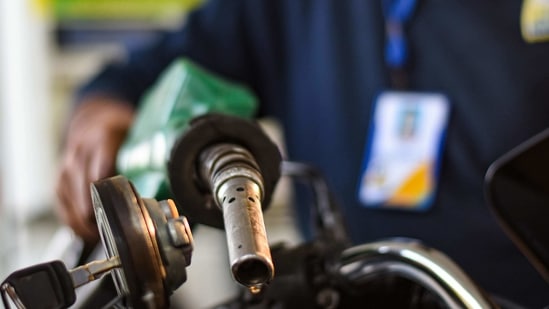 Customers are paying more in taxes than the base price for petrol and diesel according to the latest price data for petrol and diesel.(Amal KS/ Hindustan Times) Customers are paying more in taxes than the base price for petrol and diesel according to the latest price data for petrol and diesel.(Amal KS/ Hindustan Times)