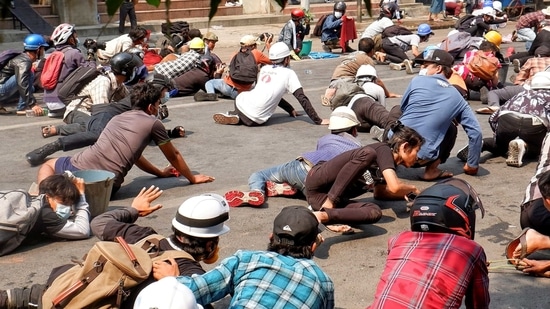 The comments come after the deadliest day of protests in Myanmar, with at least 38 dead on Wednesday in rallies where security forces were seen firing into crowds.(REUTERS) The comments come after the deadliest day of protests in Myanmar, with at least 38 dead on Wednesday in rallies where security forces were seen firing into crowds.(REUTERS)