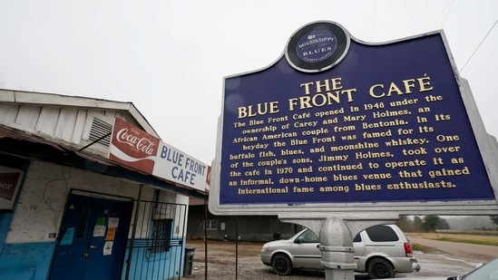 The Blue Front Cafe in Bentonia, Miss., photographed, Jan. 21, 2021, is one of oldest surviving juke joints in the state, and owned by bluesman Jimmy "Duck" Holmes, whose ninth album, "Cypress Grove," has earned a Grammy nomination for the Best Traditional Blues Album.(AP)