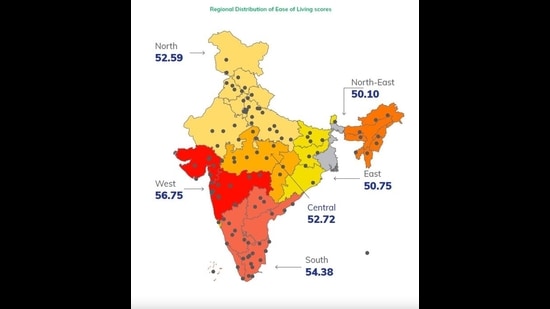 Essentially, the EoLI report aims to measure the well-being of Indian citizens in 111 cities, across the pillars of Quality of Life, Economic-ability, and Sustainability, with 49 indicators under 14 categories, the report noted. Essentially, the EoLI report aims to measure the well-being of Indian citizens in 111 cities, across the pillars of Quality of Life, Economic-ability, and Sustainability, with 49 indicators under 14 categories, the report noted.