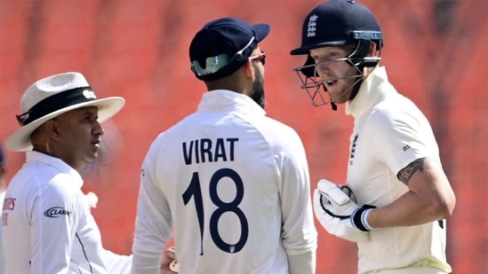 Ben Stokes and Virat Kohli had a rather long and heated exchange. (AFP) Ben Stokes and Virat Kohli had a rather long and heated exchange. (AFP)