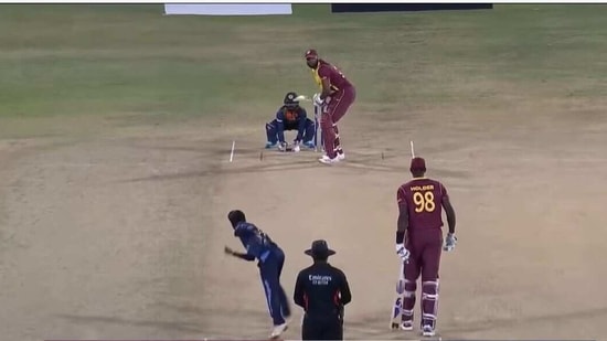 Kieron Pollard.(Screengrab/Windies Cricket Youtube channel)