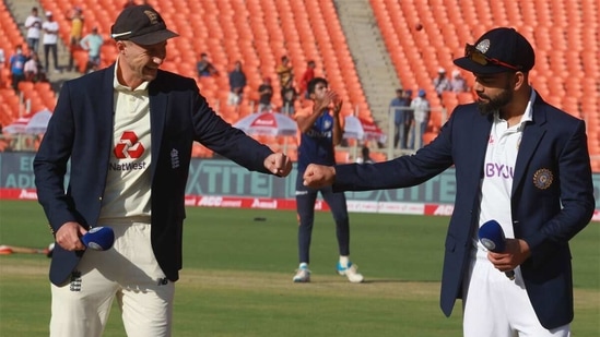 Virat Kohli and Joe Root at the toss. (BCCI)