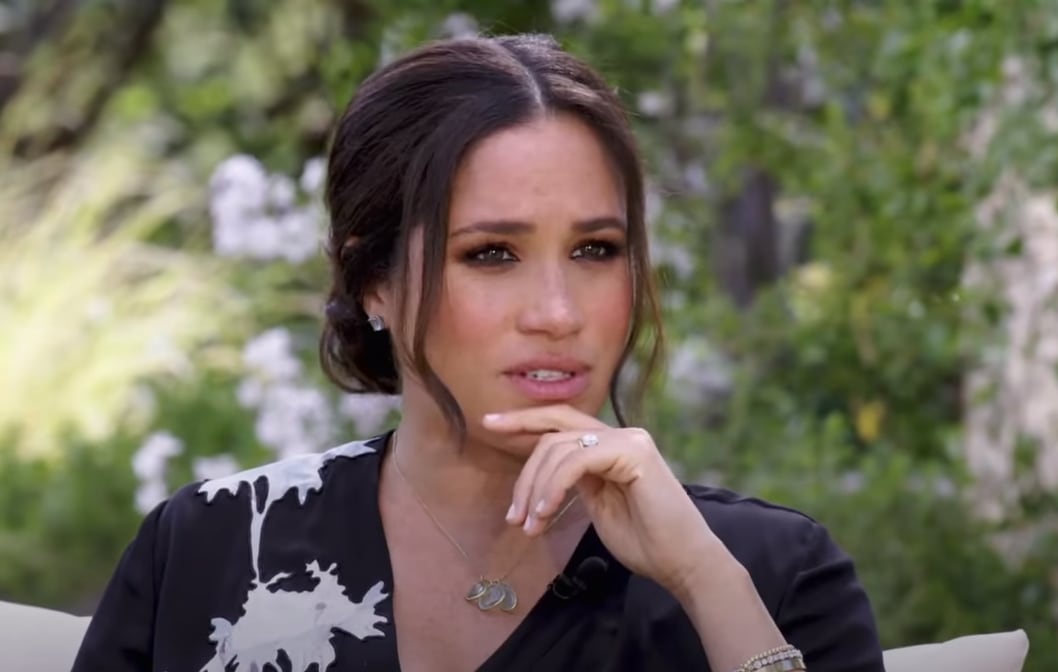Meghan Markle during the interview (Instagram/CBS)
