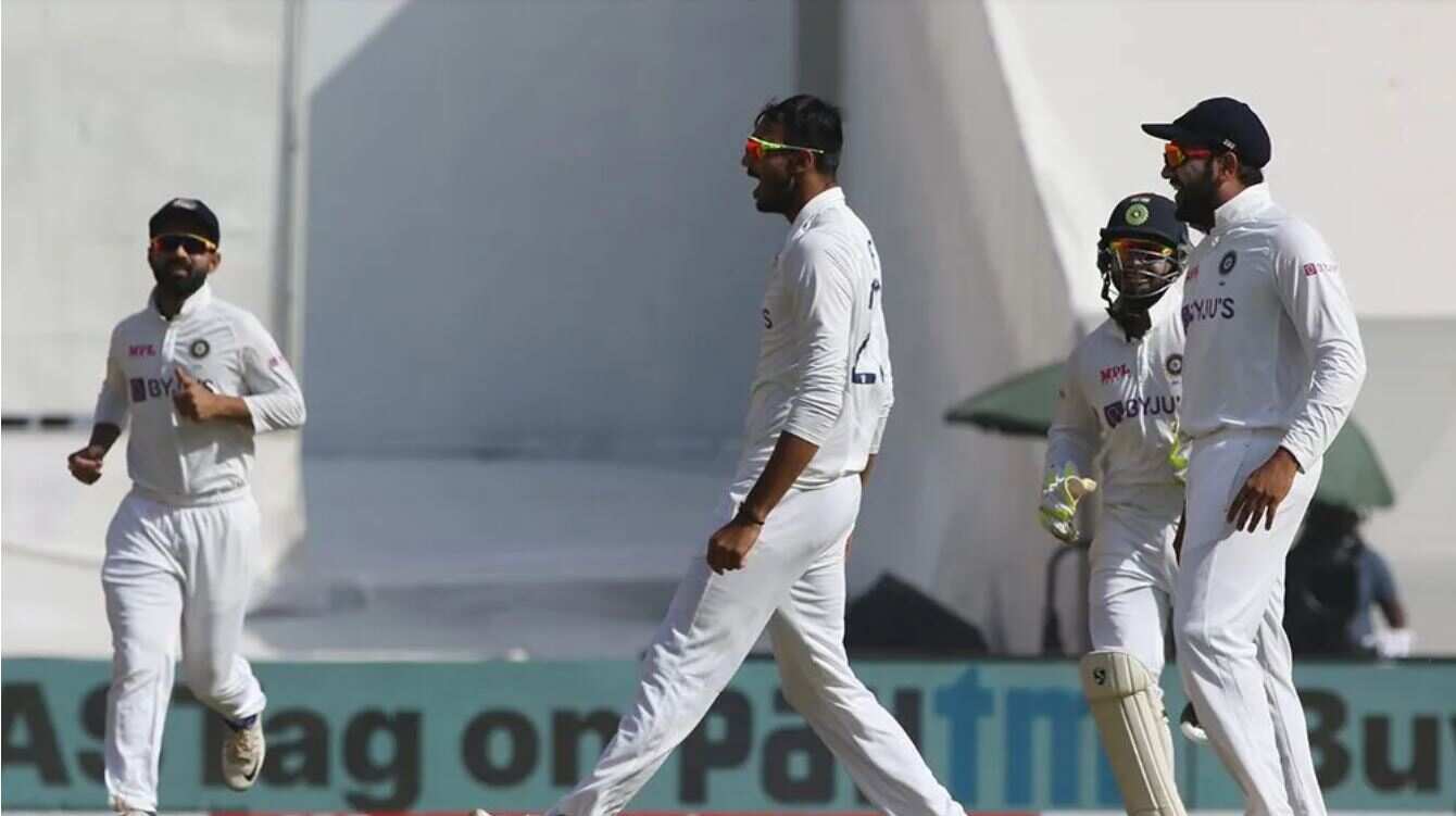 Axar Patel dismissed the openers.
