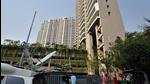 A view of the building where the income tax department raided Anurag Kashyap's residence, in Oshiwara, Mumbai on March 3 (Satish Bate / Hindustan Times)