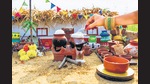 Ranjitha uses tiny clay pots, tavas and pressure cooker, tweezers for tongs, and candle flames to create her miniaturised meals. Ranjitha uses tiny clay pots, tavas and pressure cooker, tweezers for tongs, and candle flames to create her miniaturised meals.