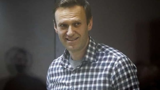 Russian opposition politician Alexei Navalny during a hearing to consider an appeal against an earlier court decision to change his suspended sentence to a real prison term, in Moscow. (Reuters File Photo )
