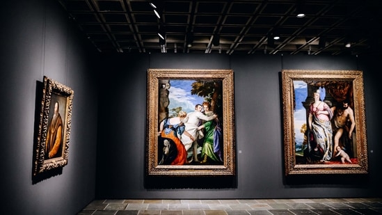 Italian Renaissance paintings from 1510 to 1570 at the Frick Collection's new museum location on Madison Avenue in New York, U.S., on Tuesday, March 2, 2021. (Bloomberg)