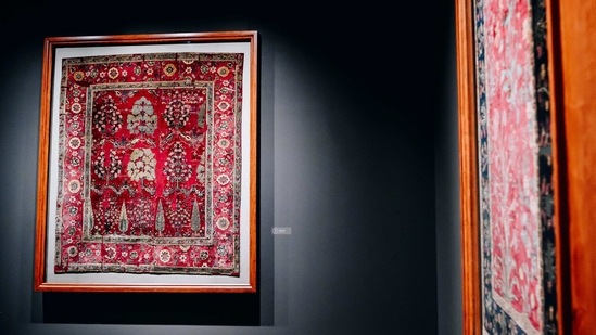 17th century Indian carpets at the Frick Collection's new museum location on Madison Avenue in New York, U.S., on Tuesday, March 2, 2021. (Bloomberg)
