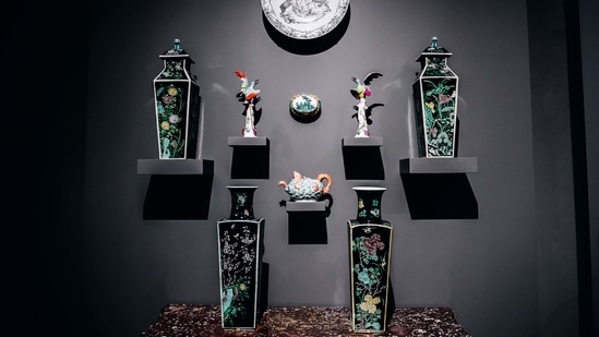 European and Asian porcelain from 1500 to 1900 at the Frick Collection's new museum location on Madison Avenue in New York, U.S., on Tuesday, March 2, 2021. (Bloomberg)