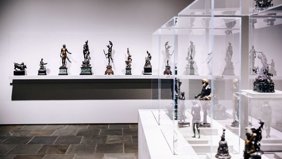 15th century Italian bronzes at the Frick Collection's new museum location on Madison Avenue in New York, U.S., on Tuesday, March 2, 2021. (Bloomberg)