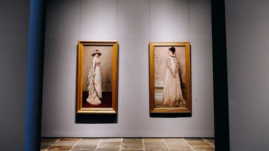 Paintings by James McNeill Whistler at the Frick Collection's new museum location on Madison Avenue in New York, U.S., on Tuesday, March 2, 2021. (Bloomberg)