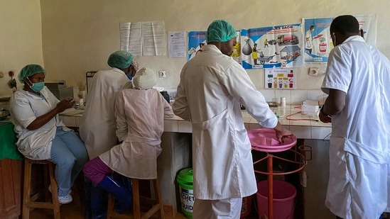The Ebola virus causes severe vomiting and diarrhoea and is spread through contact with body fluids.(AP) The Ebola virus causes severe vomiting and diarrhoea and is spread through contact with body fluids.(AP)
