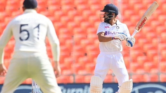 India's captain Virat Kohli reacts after playing a shot to be caught out during the second day of the fourth Test cricket match between India and England at the Narendra Modi Stadium in Motera. (AFP) India's captain Virat Kohli reacts after playing a shot to be caught out during the second day of the fourth Test cricket match between India and England at the Narendra Modi Stadium in Motera. (AFP)