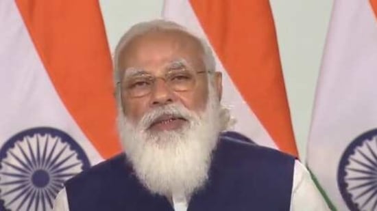 The Prime Minister also said that India’s forest cover had grown significantly over the last seven years and the population of lions, tigers, leopards and waterfowls went up during this time period.(Screengrab) The Prime Minister also said that India’s forest cover had grown significantly over the last seven years and the population of lions, tigers, leopards and waterfowls went up during this time period.(Screengrab)