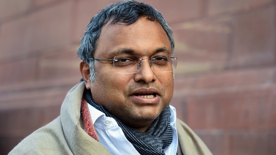 File photo of Congress MP Karti Chidambaram.(PTI) File photo of Congress MP Karti Chidambaram.(PTI)