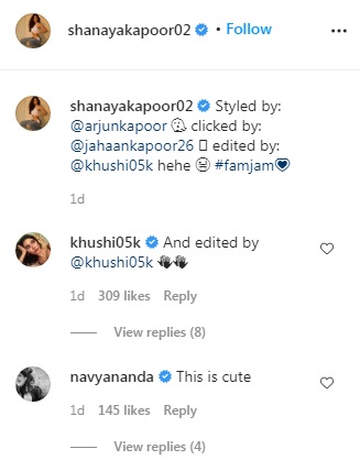 Shanaya Kapoor slays in oversized hoodie as cousin Arjun turns stylist ...