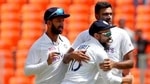 India's captain Virat Kohli, center, hugs to congratulate teammate Ravichandran Ashwin, right, on dismissing England's Zak Crawley(AP) India's captain Virat Kohli, center, hugs to congratulate teammate Ravichandran Ashwin, right, on dismissing England's Zak Crawley(AP)