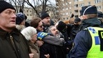According to Swedish daily Dagens Nyheter, demonstrators had travelled from several parts of Sweden, which has a ban on public gatherings of more than eight people.(AFP) According to Swedish daily Dagens Nyheter, demonstrators had travelled from several parts of Sweden, which has a ban on public gatherings of more than eight people.(AFP)