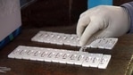 The city had tested 53,062 samples on Saturday comprising 28,685 RTPCR/CBNAAT/ True Nat tests and 24,377 Rapid Antigen tests.(HT Photo) The city had tested 53,062 samples on Saturday comprising 28,685 RTPCR/CBNAAT/ True Nat tests and 24,377 Rapid Antigen tests.(HT Photo)