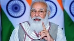 PM Modi in his address also asked students to practice three mantras. He said that students should follow the goals set by them in their lives by following the mantras of self-confidence, self-awareness and selflessness.(PTI Copy) PM Modi in his address also asked students to practice three mantras. He said that students should follow the goals set by them in their lives by following the mantras of self-confidence, self-awareness and selflessness.(PTI Copy)