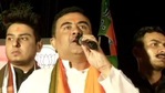 The BJP leader, who has said he would quit politics if he doesn’t defeat his former boss, added that Banerjee would lose by 50,000 votes. He has made the claim before as well.(ANI Photo)