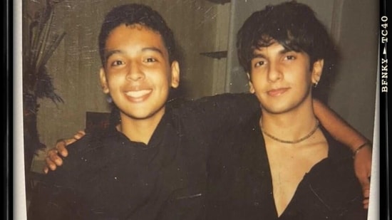 Ranveer Singh shares a childhood photo featuring Rohan Shrestha. 