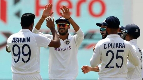 Axar Patel claims a five-wicket haul as India beat England by an innings and 25 runs to clinch series 3-1 on Saturday. (BCCI)
