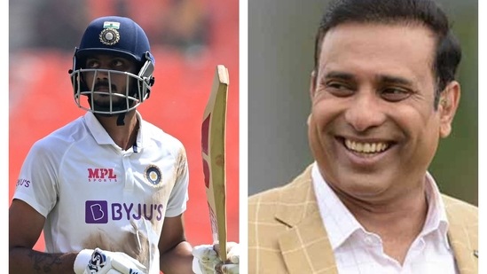 Axar Patel and VVS Laxman.(AFP/PTI) Axar Patel and VVS Laxman.(AFP/PTI)