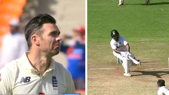 James Anderson and Rishabh Pant.(Screengrab.)