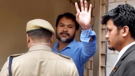 Akhil Gogoi has been under arrest since December 2019 for his role in the violent anti-Citizenship Amendment Act (CAA) protests in Assam that claimed five lives. At present, he is admitted at the Guwahati Medical College Hospital. (PTI PHOTO).