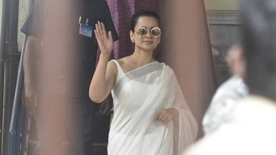 Actor Kangana Ranaut. (Satyabrata Tripathy/HT Photo)(HT_PRINT)