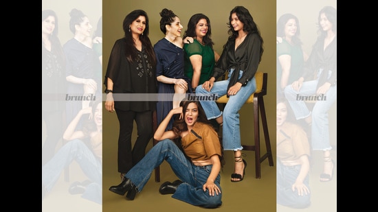 Scars and marks carry beautiful stories – of recovery, struggle, stigma and strife; Location: Hilton Garden Inn, Saket, New Delhi; Art direction: Amit Malik; Styling: Tanya Aggarwal; Make-up and hair: Anuj Dogra; (From Left to Right) On Manisha: Dress, Dramebaaz by Ritika; rings, Senco Gold & Diamonds; On Mandeep: Top, Zara; jeans, Mango;heels, H&M; On Nidhi: Top and pants, Rohit Gandhi + Rahul Khanna; earrings, Senco Gold & Diamonds; On Rashi: Dress, Monika Rajeev Malik; watch, Gucci; shoes, Bata; rings, Senco Gold & Diamonds; (Below)On Devica: Top, Dramebaaz by Ritika; jeans, Zara; boots, Mango (Shivamm Paathak) Scars and marks carry beautiful stories – of recovery, struggle, stigma and strife; Location: Hilton Garden Inn, Saket, New Delhi; Art direction: Amit Malik; Styling: Tanya Aggarwal; Make-up and hair: Anuj Dogra; (From Left to Right) On Manisha: Dress, Dramebaaz by Ritika; rings, Senco Gold & Diamonds; On Mandeep: Top, Zara; jeans, Mango;heels, H&M; On Nidhi: Top and pants, Rohit Gandhi + Rahul Khanna; earrings, Senco Gold & Diamonds; On Rashi: Dress, Monika Rajeev Malik; watch, Gucci; shoes, Bata; rings, Senco Gold & Diamonds; (Below)On Devica: Top, Dramebaaz by Ritika; jeans, Zara; boots, Mango (Shivamm Paathak)