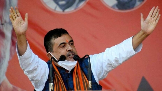 Suvendu Adhikari joined the BJP in December last year after alleging that the TMC has become corrupt and there is ‘extremely deep rot’ within it.(HT_PRINT) Suvendu Adhikari joined the BJP in December last year after alleging that the TMC has become corrupt and there is ‘extremely deep rot’ within it.(HT_PRINT)