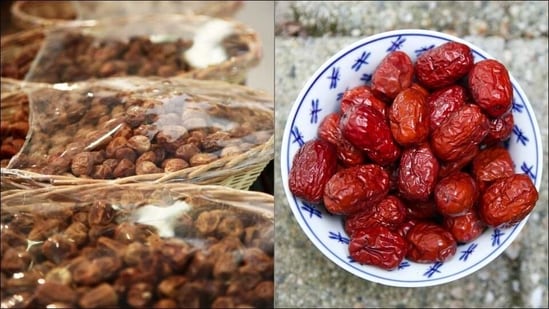 Should you eat dates before bed or empty stomach to reap maximum health benefit?(Photos by Saj Shafique and Mona Mok on Unsplash)