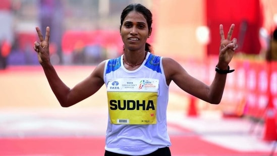 Photo of ace Indian distance runner Sudha Singh(HT Photo)