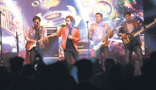 Rock band Astitva has resumed gigs at weddings, and private gatherings, with safety norms. (Photo: Amal KS/HT) Rock band Astitva has resumed gigs at weddings, and private gatherings, with safety norms. (Photo: Amal KS/HT)